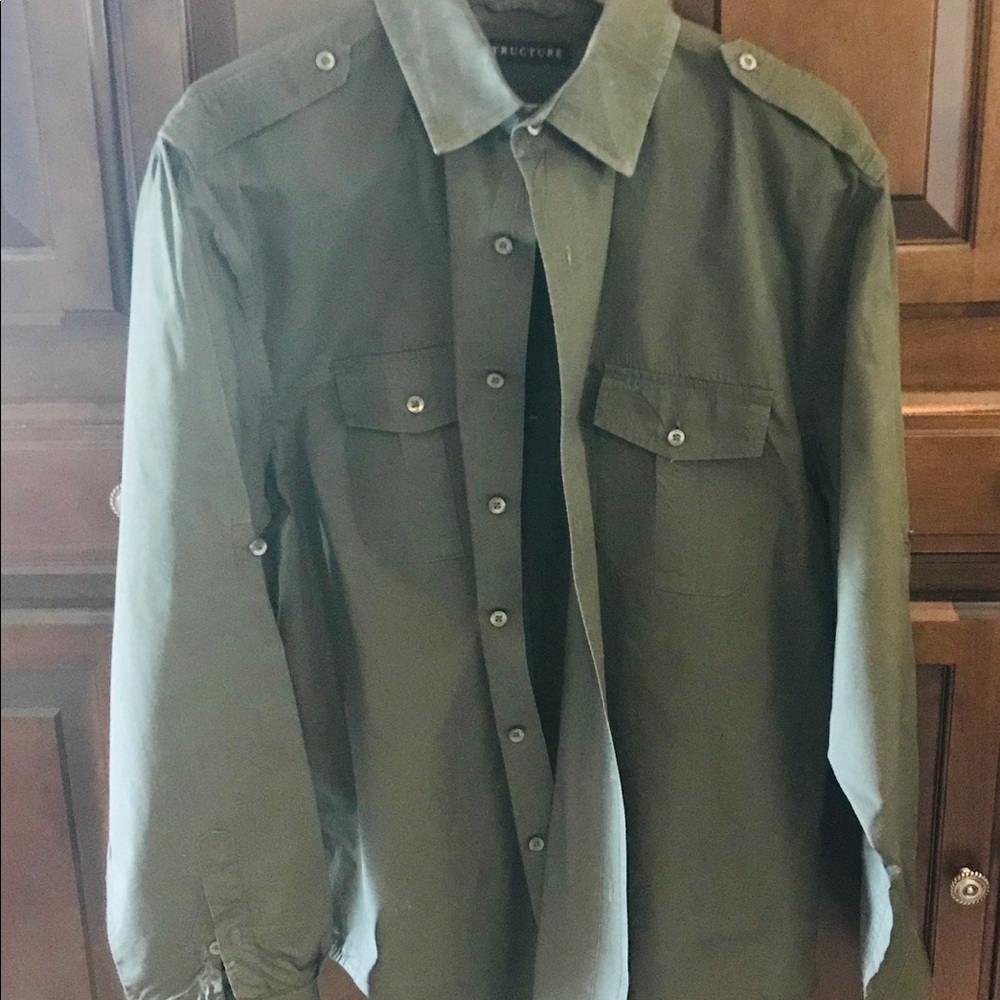 🔥 Men’s Structure XL Military Style Shirt